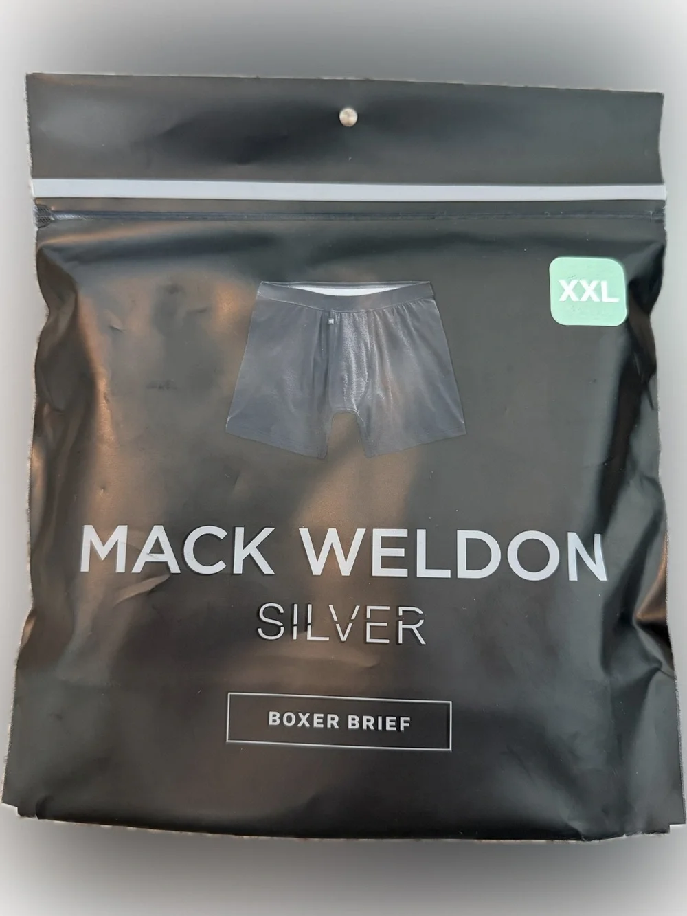 Mack Weldon Silver Boxer Briefs - Basil (XXL)
